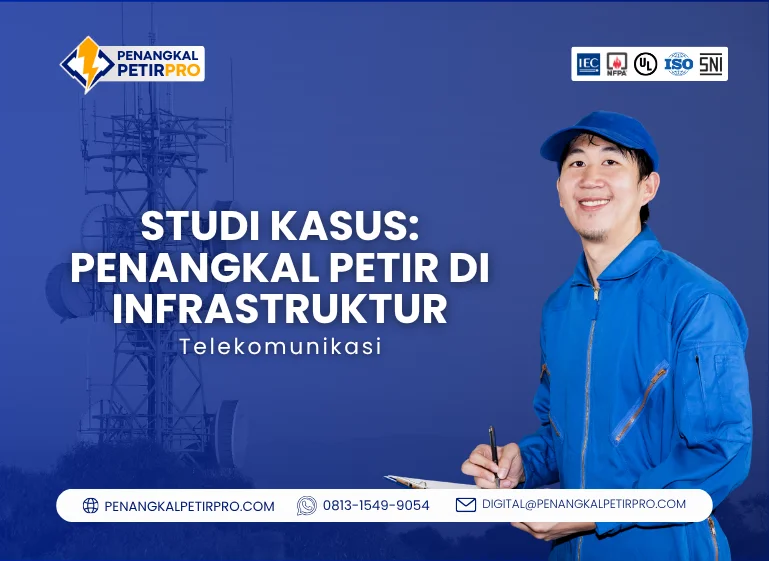 Studi Kasus Penangkal Petir di Infrastruktur Telekomunikasi